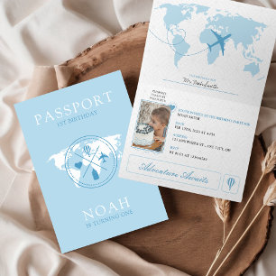 Convite Passport Adventure aguarda primeiro aniversario Bl