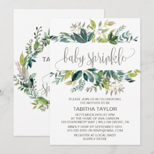 Convite Pasta de bebê