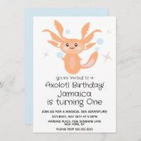 Pastel Axolotl Ocean Creator Party - primeiro aniv
