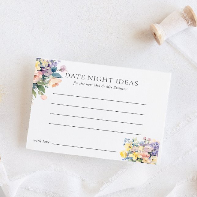 CONVITE PASTEL BLOOMING FLOWERS CHÁ DE PANELA DATA NOITE (Criador carregado)