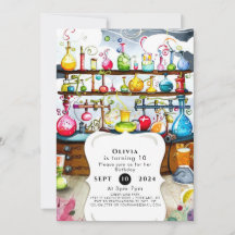 Pastel Boho Children Scientist Aniversário