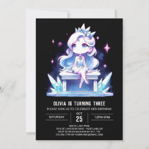 Convite Pastel Castle Princess Birthday