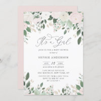 Pastel Flowers Glitter É uma Chá de fraldas