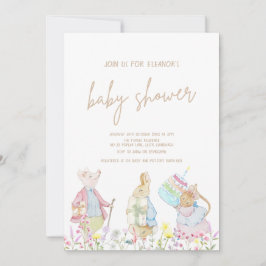 Convite Pastel Gênero Neutro Peter o Chá de fraldas do Coe