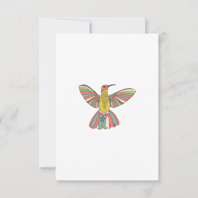 Convite Pastel Hummingbird (Frente)