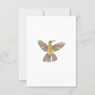 Convite Pastel Hummingbird