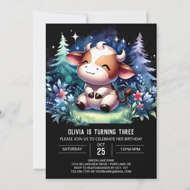 Convite Pastel Infantil Vinha Aniversário (Frente)