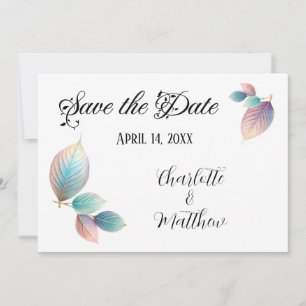 Convite Pastel Iridescente Deixa Pastéis Sonhosos Casados