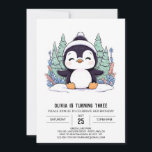 Convite Pastel Kids Penguin Digital Birthday<br><div class="desc">O aniversário digital do Pastel Kids Penguin apresenta um design de pinguim de cor pastel perfeito para a celebração de aniversário de uma criança. Este convite digital é facilmente personalizável online, permitindo que você o ajuste ao tema do seu evento. As matizes pastéis macios e os pinguins brincalhões criam uma...</div>