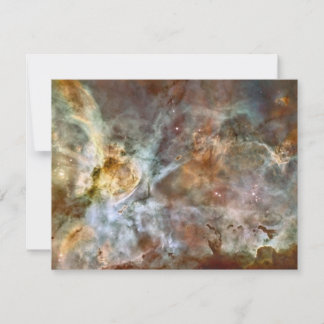Convite Pastel Marble na Nebulosa Carina