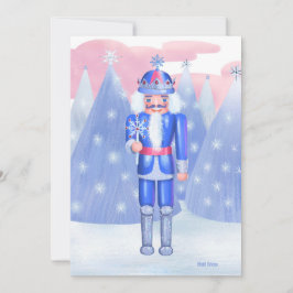 Convite Pastel Nutcracker Snowflake King DIY Vazio