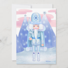 Convite Pastel Nutcracker Winter King DIY Vazio