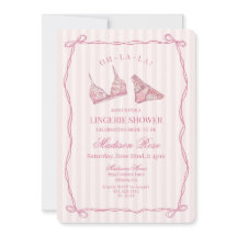 Pastel Pink Lingerie Shower Bridal Lace 