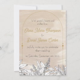 Convite Pastel Pink Wedding Invitation