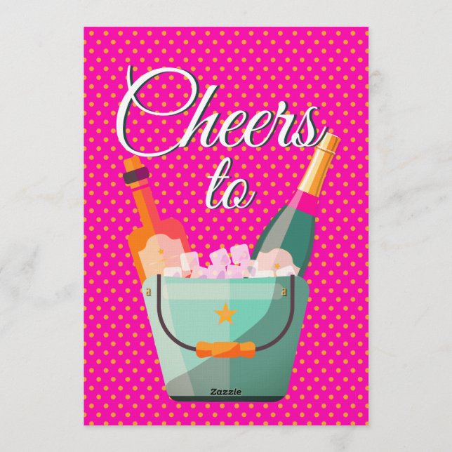 Convite Pastel Polka Dots Birthday Party (Verso)