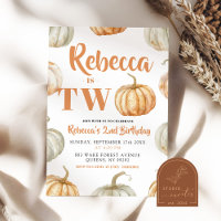 Pastel Pumpkin Queda Gênero segundo aniversário ne