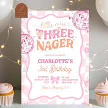 Pastel Retro Arco-íris Little Miss Threenager