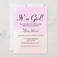 Pastel rosa púrpura Ombre um Chá de fraldas