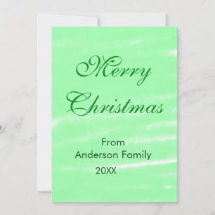 Convite Pastel verde aquarela feliz natal moderno