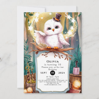 Convite Pastel Woodland Owday
