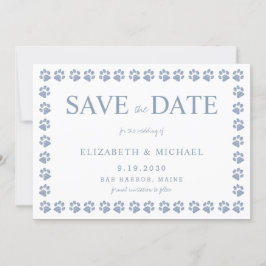 Convite Pata Imprimir Azul Derramado Casamento De Largura 