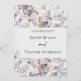 CONVITE PATELAS BRANCAS E AZUIS FLORAL ELEGANTE CASAMENTO 