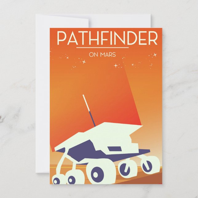 Convite Pathfinder em Arte Espacial de Marte (Verso)