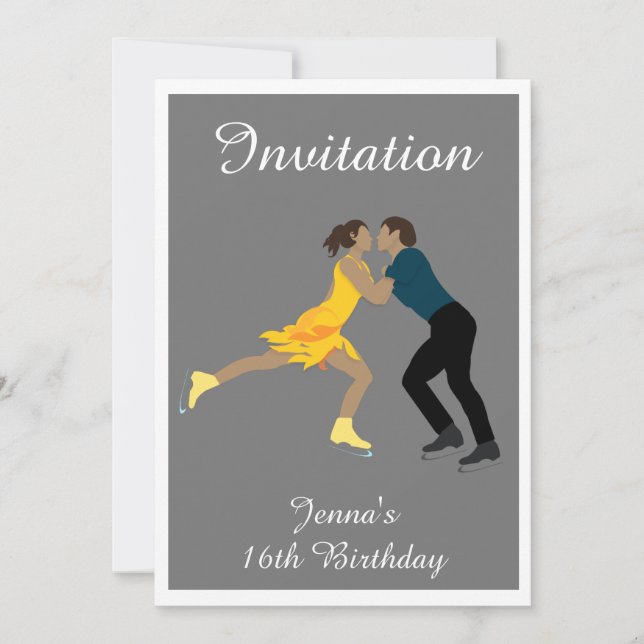 Convite Patinação Artística (Frente)