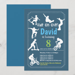 Convite Patinetes, Bikes e ou skates, sobrevoem