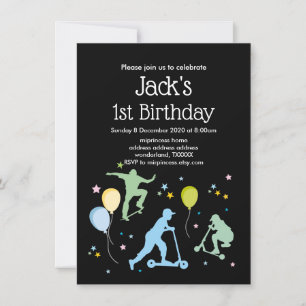 Convite Patinetes, Bikes, skates, passear por cima