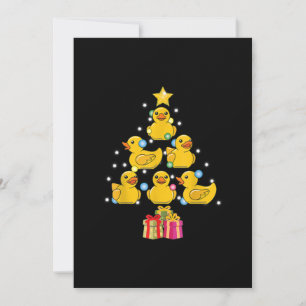 Convite Pato de Borracha Árvore de Natal Pato Quack Natal