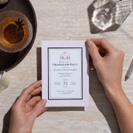 Convite Pato Mallard Monograma - Graduação