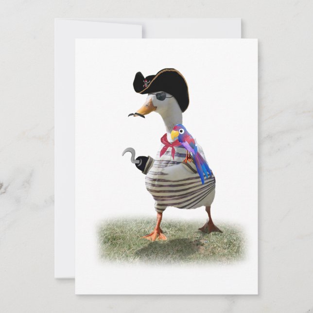 Convite Pato Pirata (Frente)