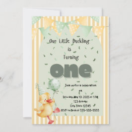 Convite Pato Primeiro Aniversário