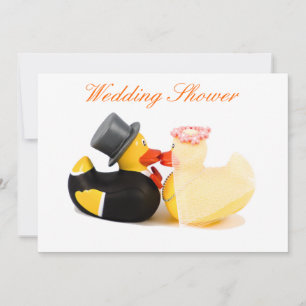 Convite Patos de casamento - Chuveiro de casamento