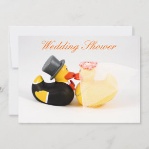 Convite Patos de casamento - Chuveiro de casamento