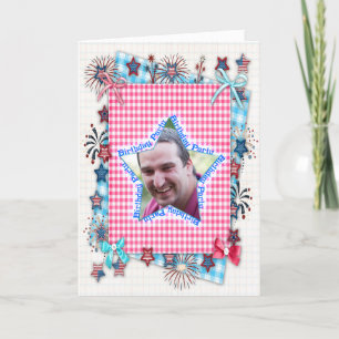 Convite Patriotic birthday Party invitation
