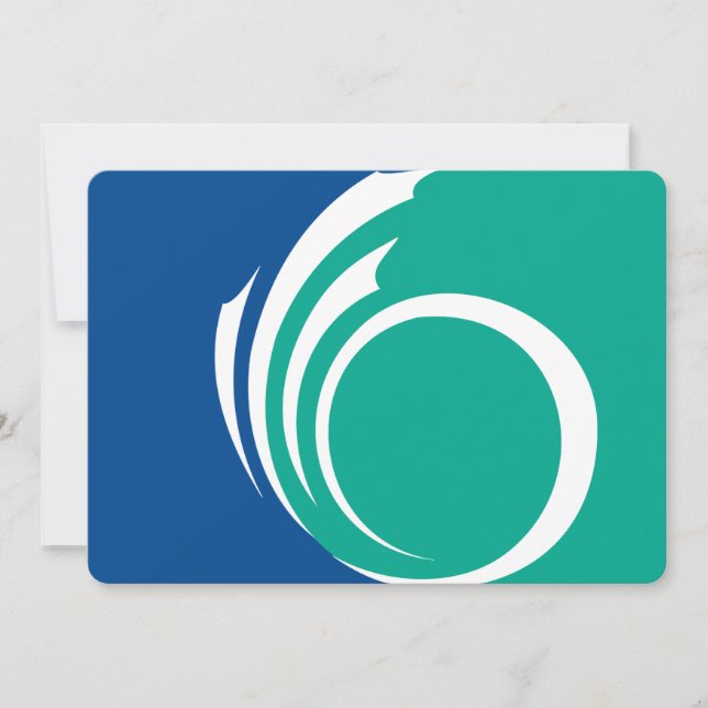 Convite Patriotic  invitations with Flag of Ottawa, Canada (Frente)