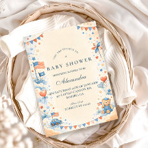 Patriotic Stars & Stripes Baby Shower