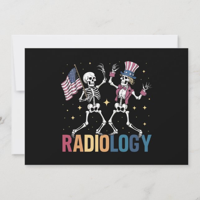 Convite Patriótico da Tecnologia de Raios-X da Radiologia  (Frente)