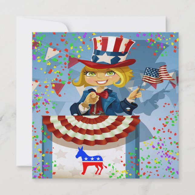 Convite Patriótico Democrata - srf (Frente)