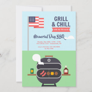 Convite Patriótico Grill e Chill