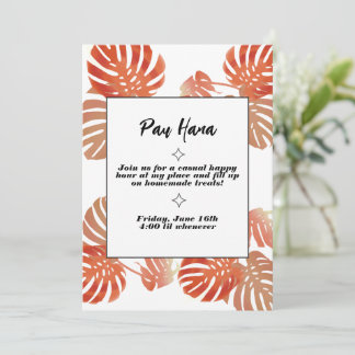 Convite Pau Hana Invites
