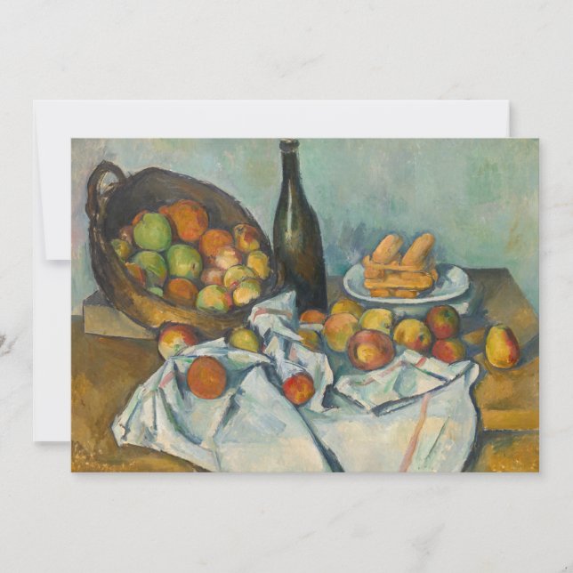 Convite Paul Cezanne - A Cesta de Maçãs (Frente)