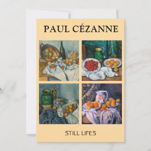 Convite Paul Cezanne - A seleção de obras-primas ainda viv