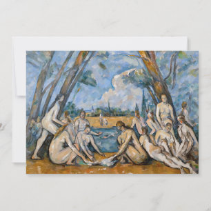Convite Paul Cezanne - As Grandes Banhistas