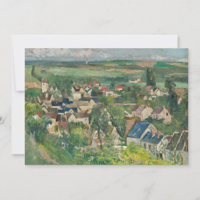 Convite Paul Cezanne - Auvers, Visão Panorâmica (Frente)