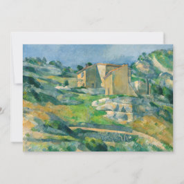 Convite Paul Cezanne - Casas em Provença, Vale do Riaux