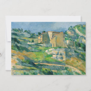 Convite Paul Cezanne - Casas na Provença, Vale de Riaux