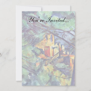 Convite Paul Cezanne - Chateau Noir, A Mansão Negra